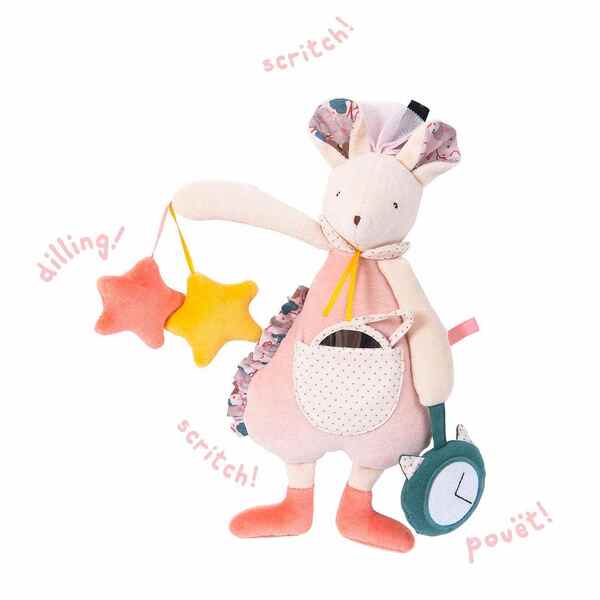 Moulin Roty Il Etait Activity Mouse Pink