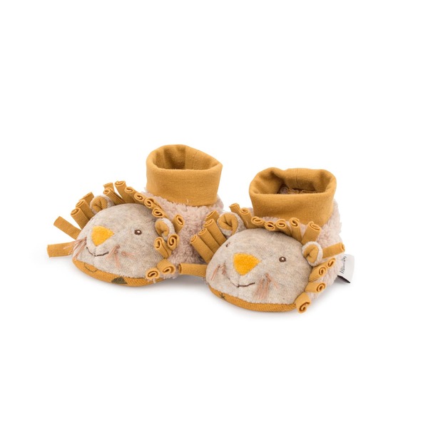 Moulin Roty Sous mon Baobab Lion Slippers