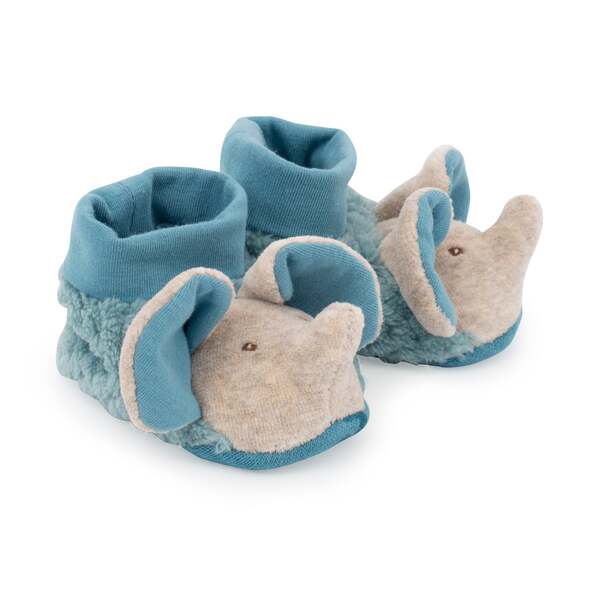 Moulin Roty Sous mon Baobab Elephant Slippers