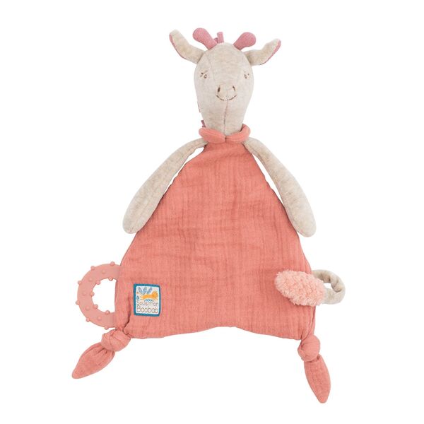 Moulin Roty Sous mon Baobab Giraffe Pacifier Comforter