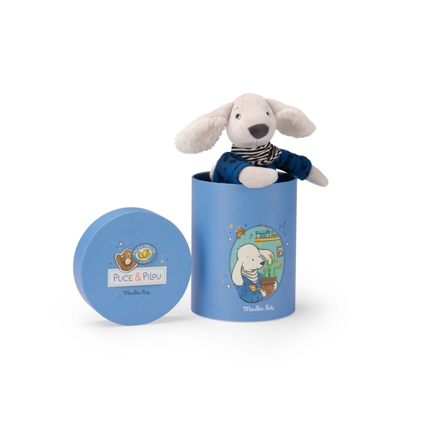 Moulin Roty Puce & Pilou the dog in gift box 