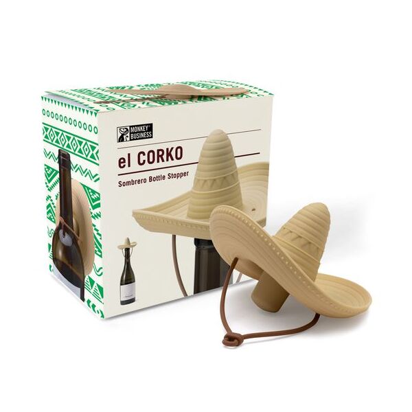 Monkey Business el Corko Sombrero Bottle Stopper