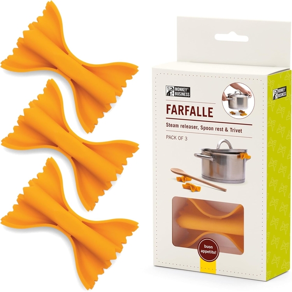 Monkey Business Farfalle Steam Releaser, Spoon Rest & Trivet