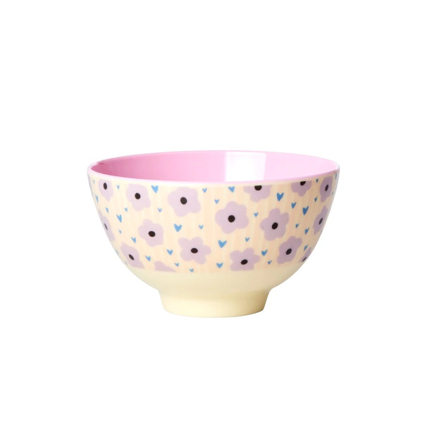 RICE Melamine Bowl Flowers Print Small