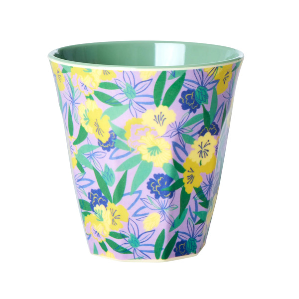 RICE Melamine Flower Painting Print Two Tones