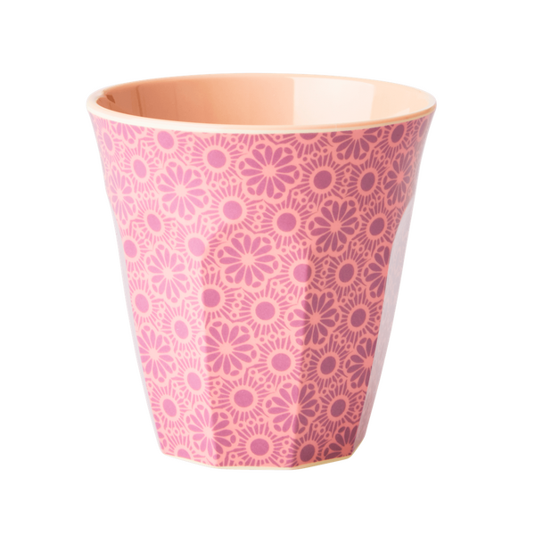 Rice Melamine Cup Marrakesh Print Two Tone Medium