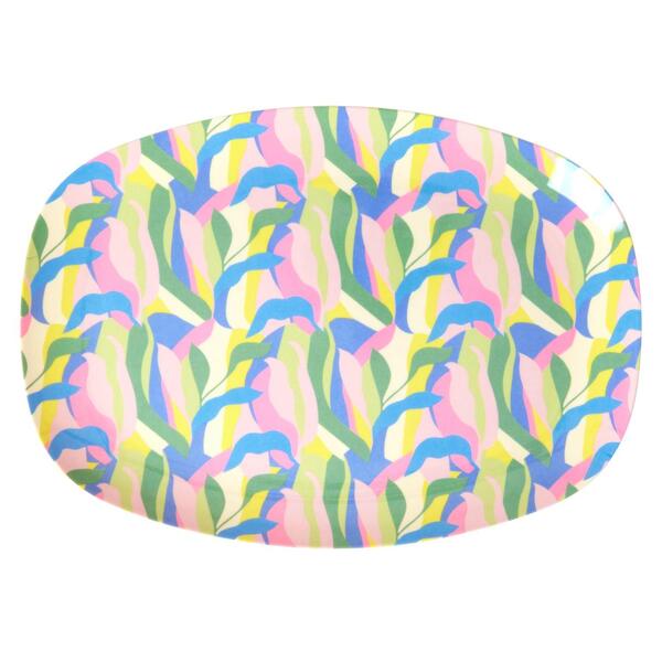 RICE Melamine Rectangular Plate Jungle fever