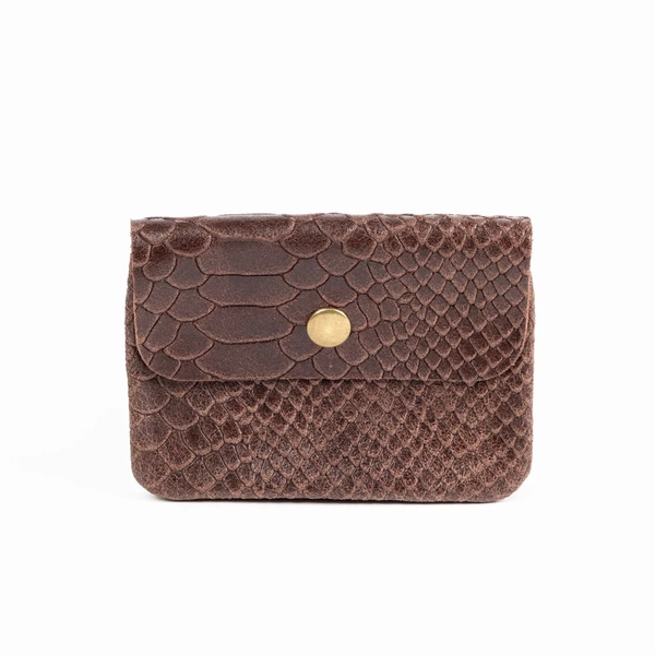 Maison Fanli Coin Purse- Snake Camel
