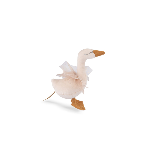 Moulin Roty Ecole de Danse Cream Swan Rattle