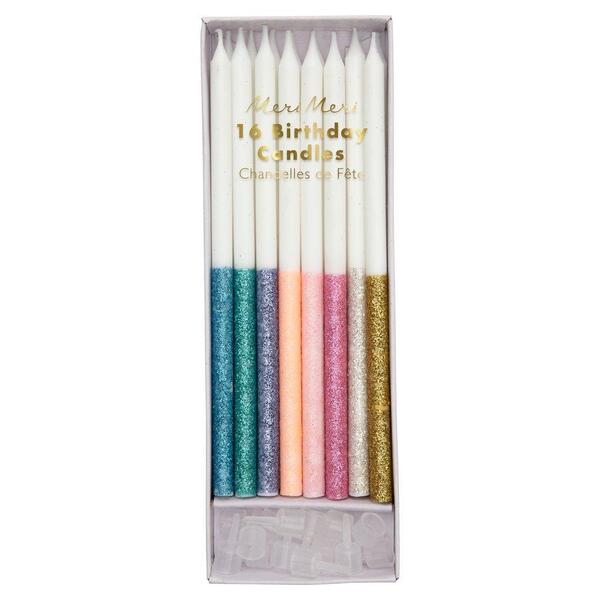 Meri Meri Glitter Candles Dip Multi