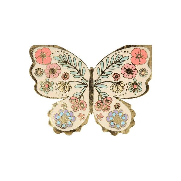 Meri Meri Floral Butterfly Napkins