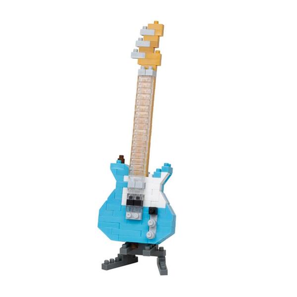 Nanoblock Pastel Blue Electric Guitar