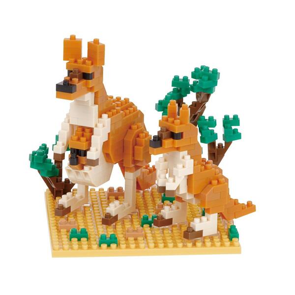 Nanoblock Big Kangaroo and Joey