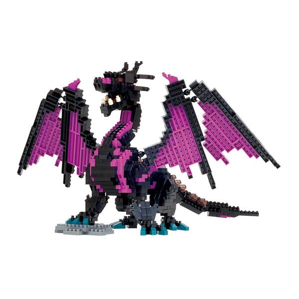 Nanoblock DX Dragon Purple and Black