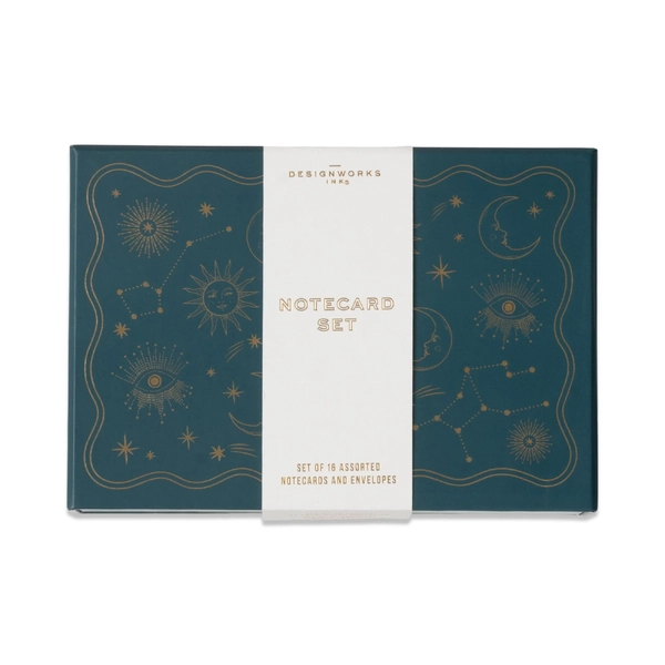 Celestial Notecards Set of 16 Assorted