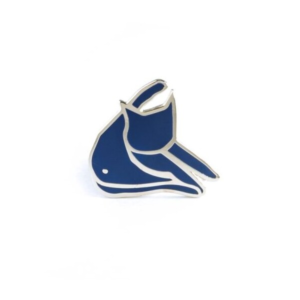 Enamel Pin - Catisse Blue