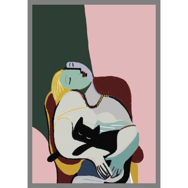 Art Print Pablo Cat Lady