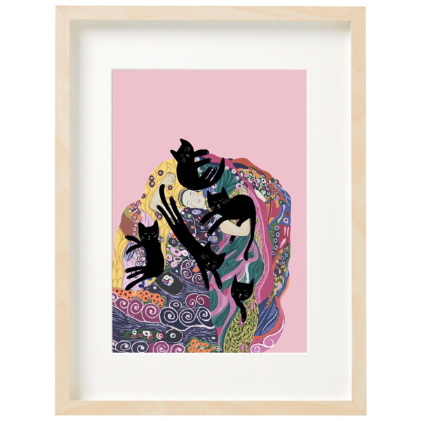 Niaski Art Print Sleeping Gustcats