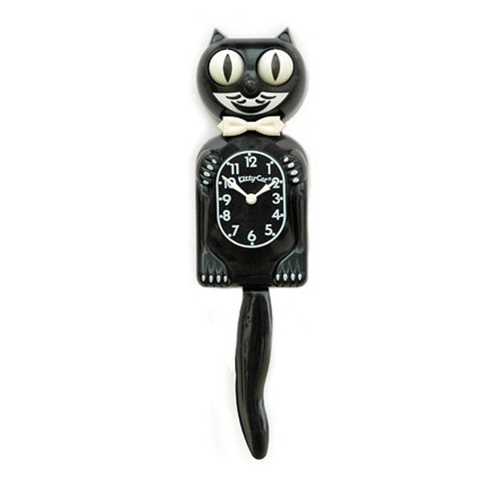 Kitty Cat Klock Classic Black