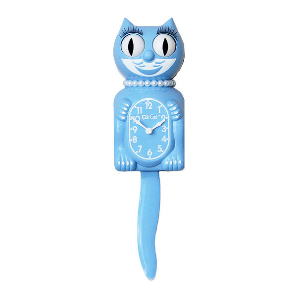 Kit-Cat Clock Serenity Blue Lady