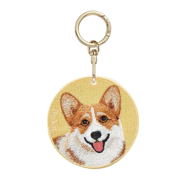 Emjour Embroidered Keychain - Corgi