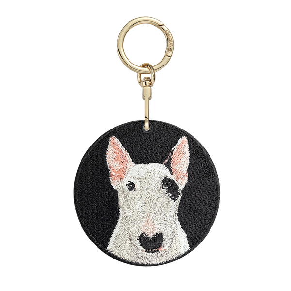 Emjour Embroidered Keychain - Bull Terrier