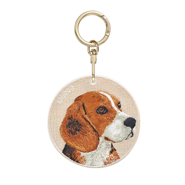 Emjour Embroidered Keychain - Beagle