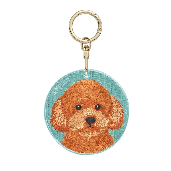 Emjour Embroidered Keychain - Toy Poodle