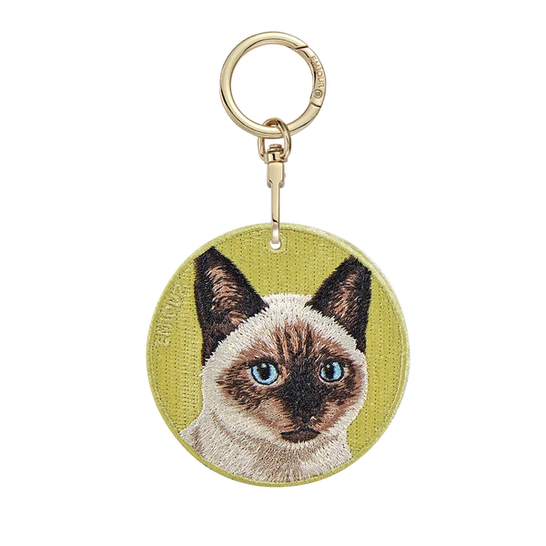 Emjour Embroidered Keychain - Siamese Cat