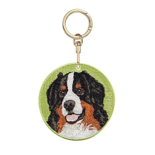 Emjour Embroidered Keychain -  Bernese Mountain Dog