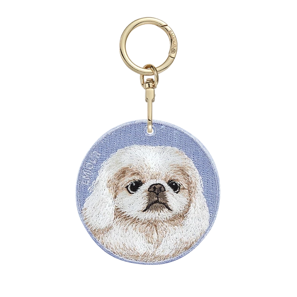 Emjour Embroidered Keychain -  Pekingese