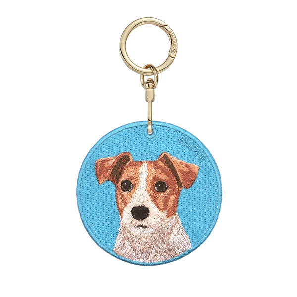 Emjour Embroidered Keychain - Jack Russell Terrier