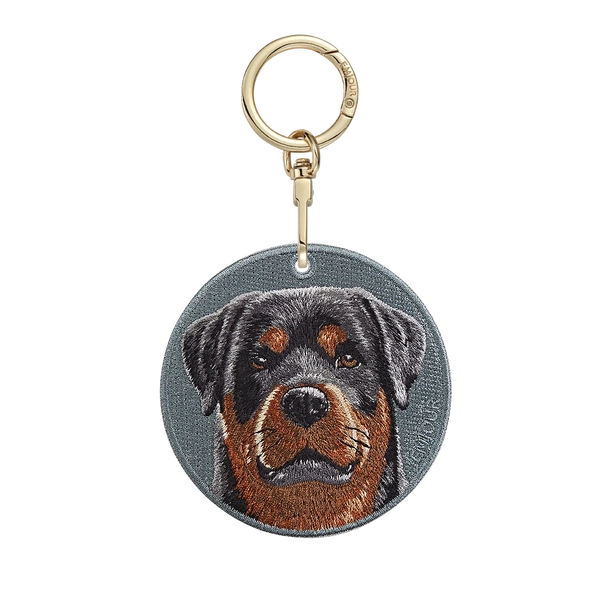 Emjour Embroidered Keychain -  Rottweiler