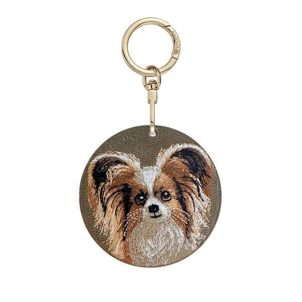 Emjour Embroidered Keychain -  Papillon