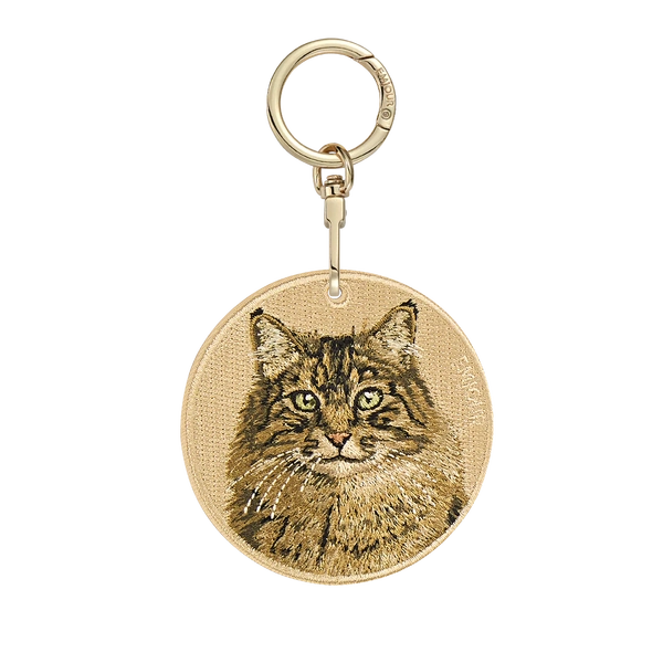 Emjour Embroidered Keychain -  Siberian Cat