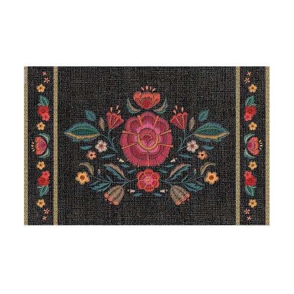 Beija Flor Frida Flower Vinyl Rectangular Placemat