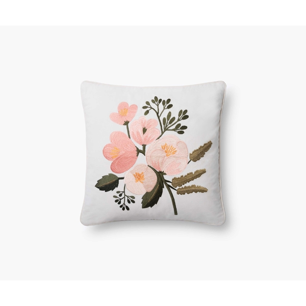 Rifle Paper Co. Botanical Embroidered Cushion Cover 46cm x 46cm