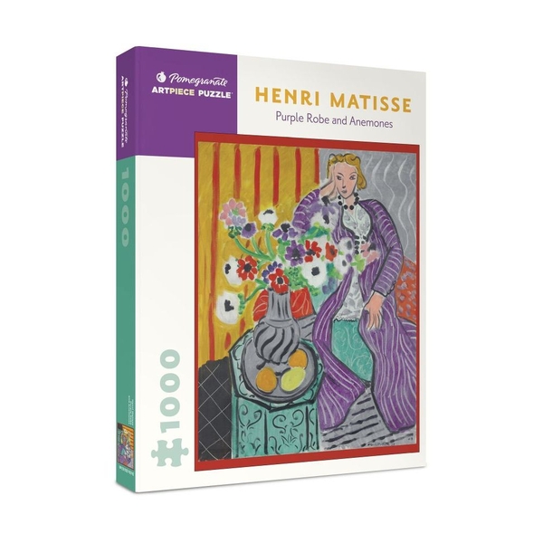 Pomegranate Puzzles 1000-piece Jigsaw Puzzle - Henri Matisse - Matisse: Purple Robe and Anemones