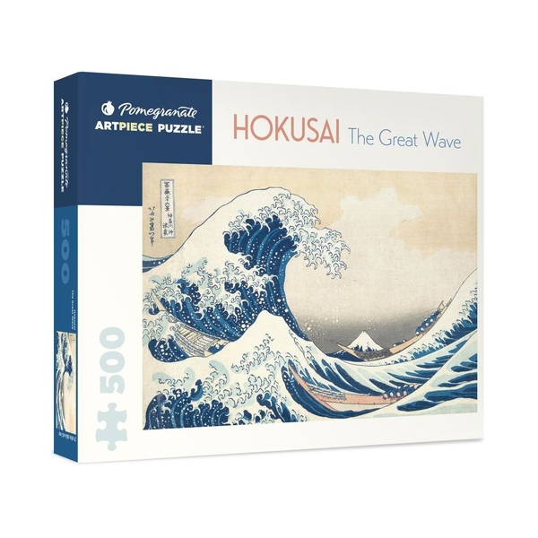 Pomegranate Puzzles 500-Piece Jigsaw Puzzle - Hokusai: The Great Wave