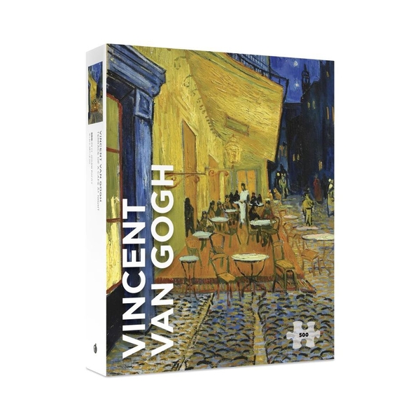Pomegranate Puzzles 500-Piece Jigsaw Puzzle - Van Gogh: Terrace of a Café at Night