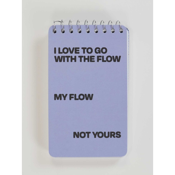 Blue Q Notebook- Go With The Flow