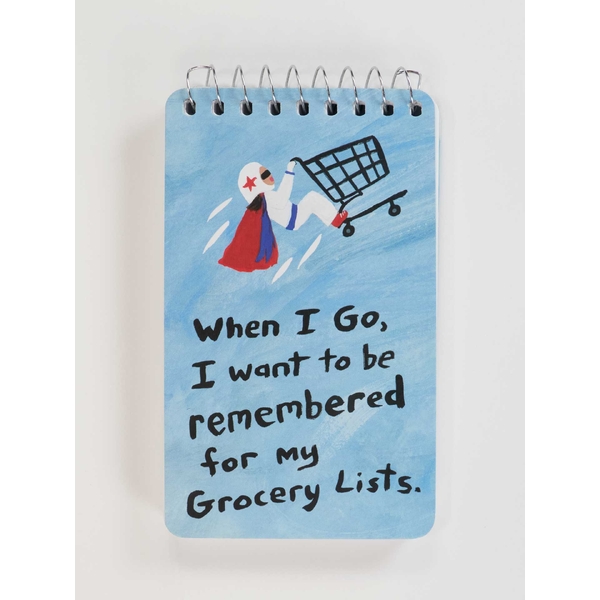 Blue Q Notebook- Grocery Lists