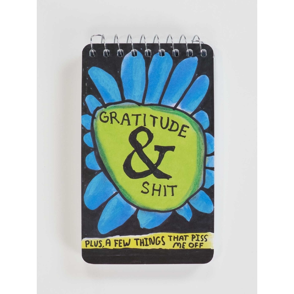 Blue Q Notebook- Gratitude & Shit