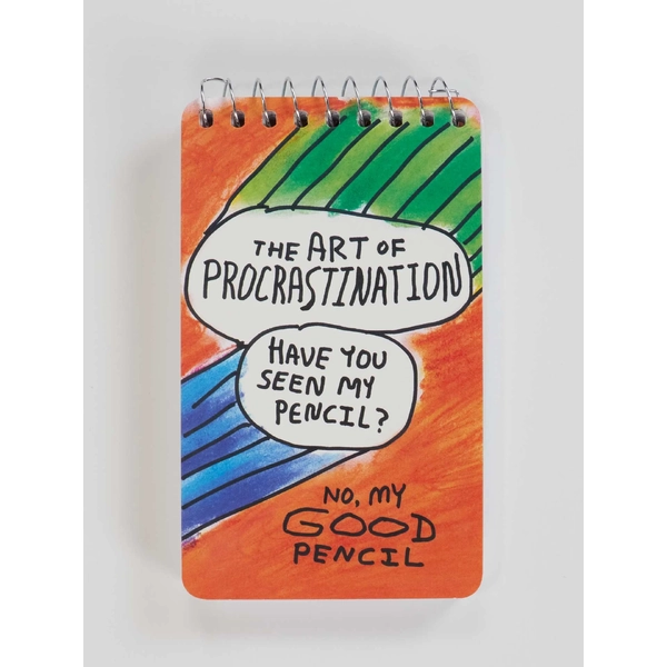 Blue Q Notebook- Procrastination