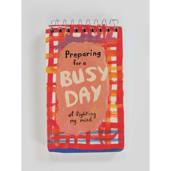 Blue Q Notebook- Busy Day