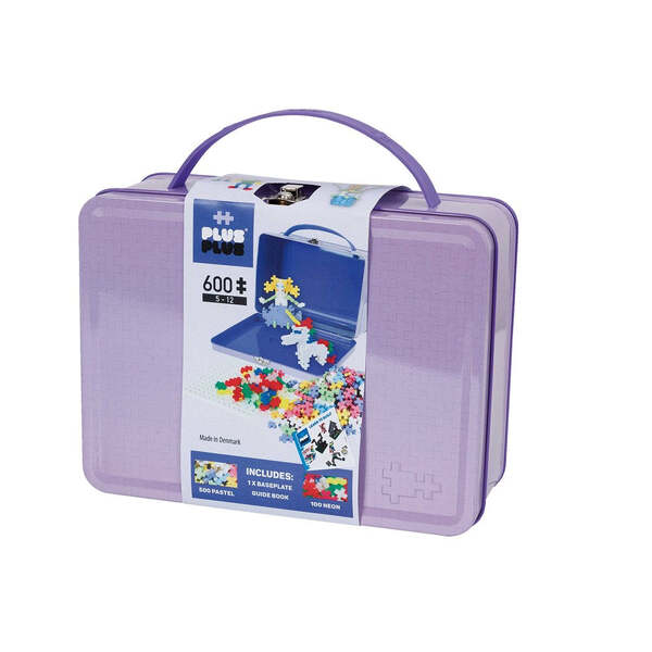 Plus Plus Suitcase Pastel Metal 600pcs (Lilac)