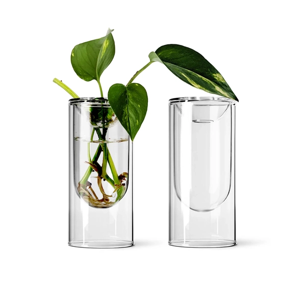 Studio Milligram - Organic Interiors - Propagation Vase - Small - Clear - Set of 2 
