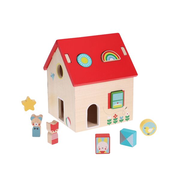 Petit Collage Wooden Shape Sorter Play Set ( wood )