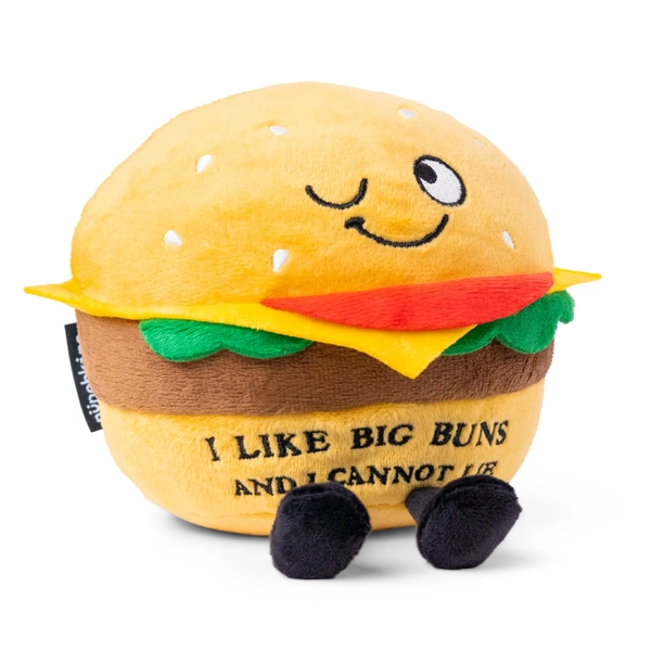 Punchkins "I Like Big Buns and I Cannot Lie" Hamburger Plush