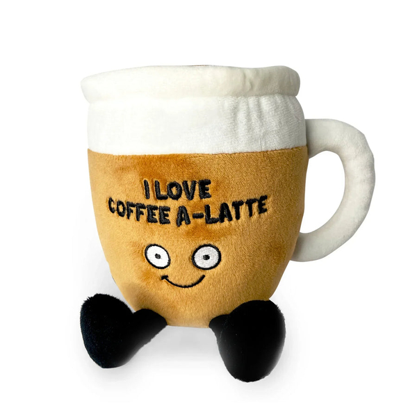 Punchkins "I Love Coffee A-Latte" Plush Coffee
